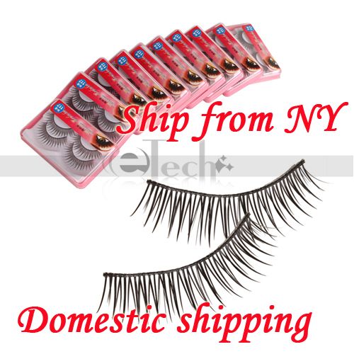 20 Pairs Eye lashes False Fake Eyelashes with Glue #117  