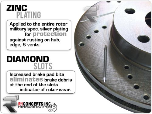 83 89 CHEVY G20 Van (Dsl) Brake Rotors + Ceramic Pads F  