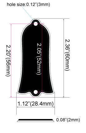 Bell/Regular(LP) 2 Hole CUSTOM ENGRAVED TRUSS ROD COVER  