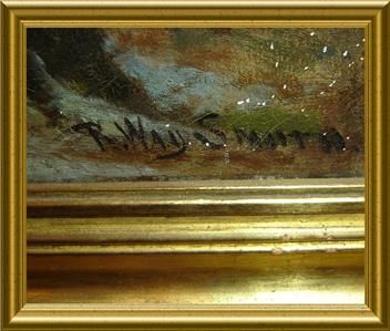 ANTIQUE IMPORTANT AMERICAN ARTIST Rufus Way Smith 42 WESTERN OIL 