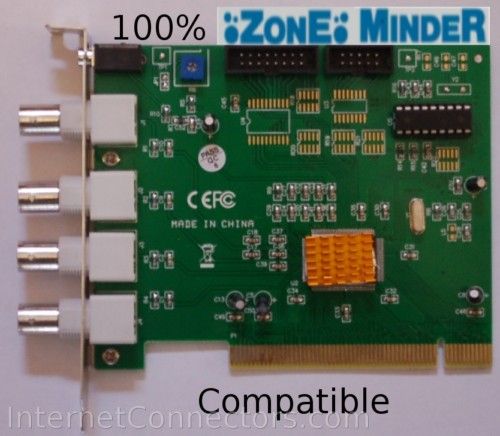 Zoneminder 4 channel 30fps DVR PICO CCTV card  