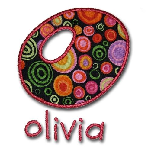 Here is a fun and zippy applique font. You can use it as an applique 