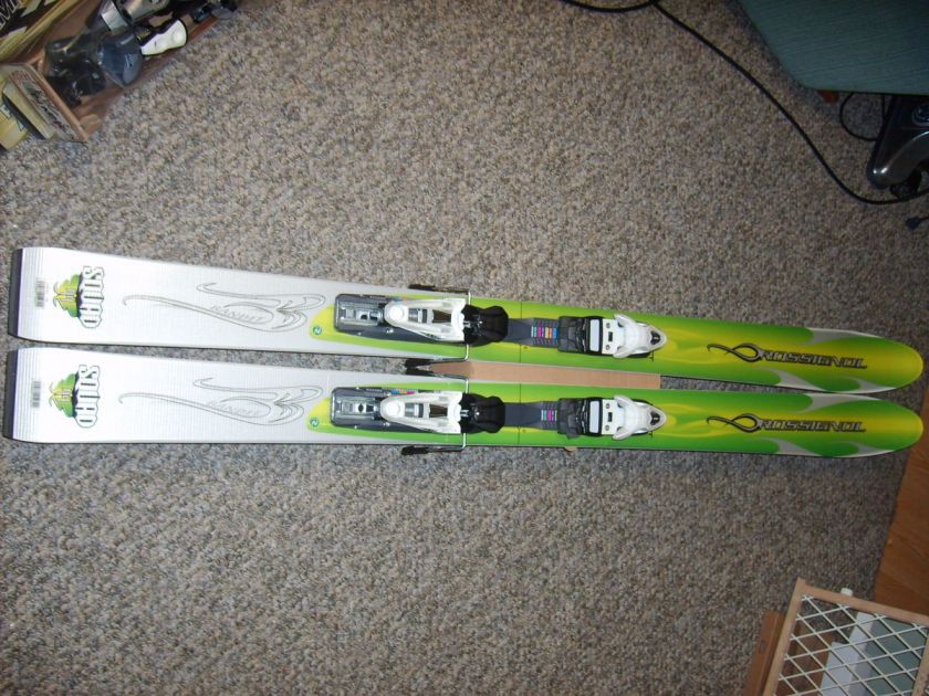 New Rossignol Bandit Fat Powder Skis 174 cm Demo Bindings Womens 