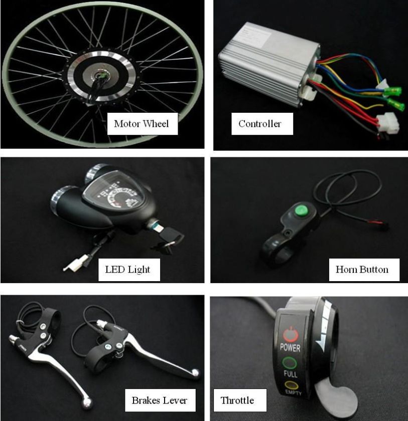 controller x 1 7 brakes lever x 1 8 48v 20ah lifepo4 battery 9 