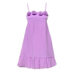 NWT**BOUTIQUE**LAVENDER ROSETTE DRESS**GIRLS~SZ10  