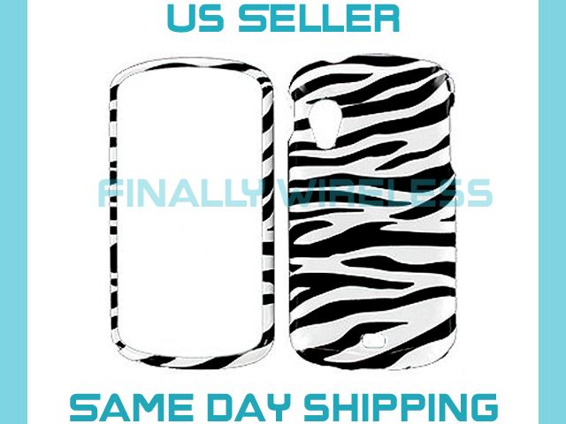 Black & White Zebra Design Case Cover for Samsung Stratosphere i405 