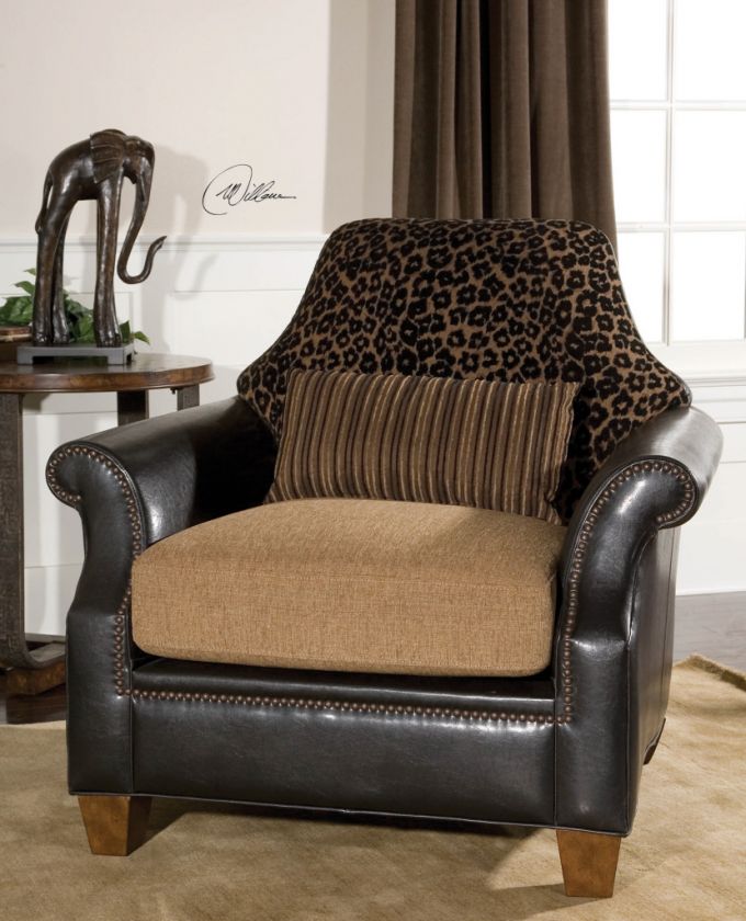 Animal Print Arm CHAIR Retails $1047  