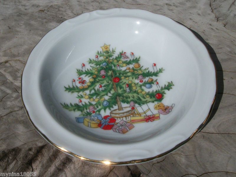 Lefton Christmas Tree w Toys Mini Plate # 1074  