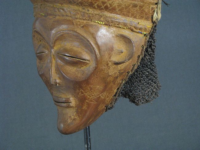 CHOKWE   SERENE FEMALE PWO MASK   ANGOLA # 4695  