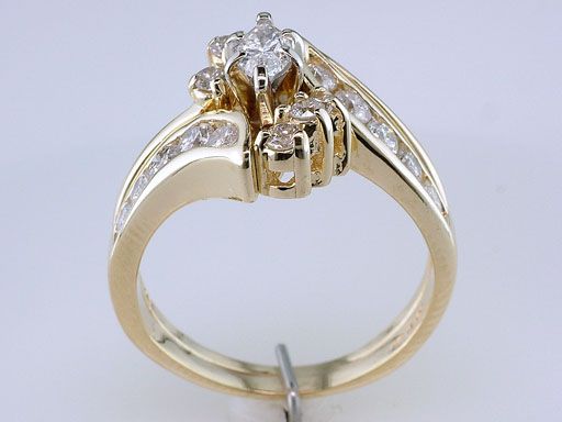 Zales / Kay 1ct G SI1 Diamond 14K Yellow Gold Engagement Ring Wedding 