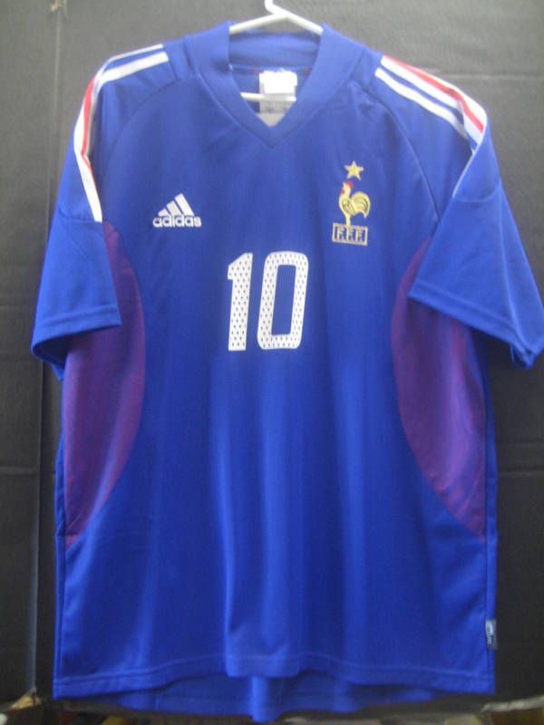 NWT Authentc Adidas France Zidane Jersey M  