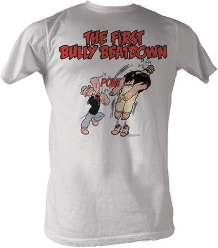 POPEYE FIRST BULLY BEATDOWN ADULT TEE SHIRT S 2XL  