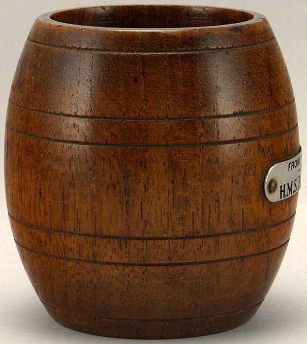 05761 Treen Barrel From HMS Restless 1916 1936  