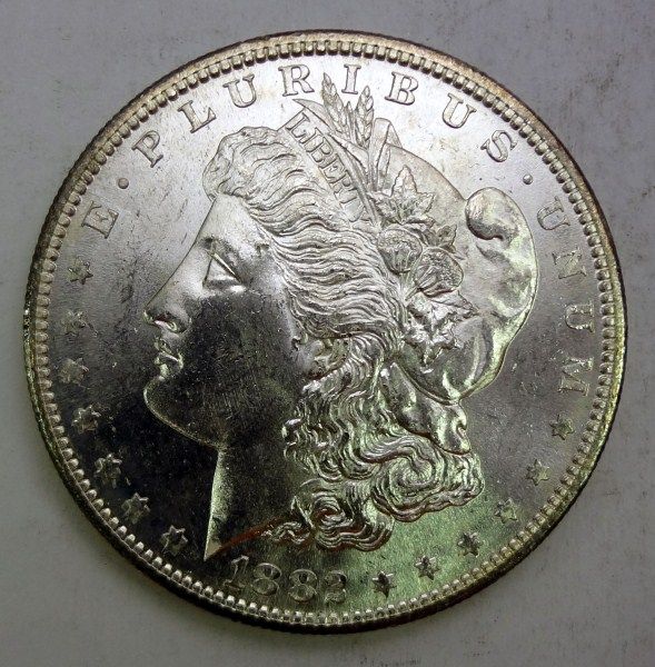 1882 S MORGAN DOLLAR GEM BU  