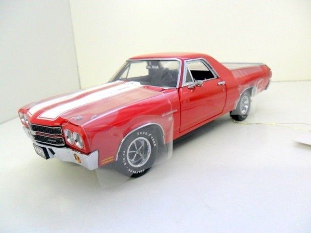 FRANKLIN MINT 1/24 B11E510 70 CHEV EL CAMINO SS396 RED  