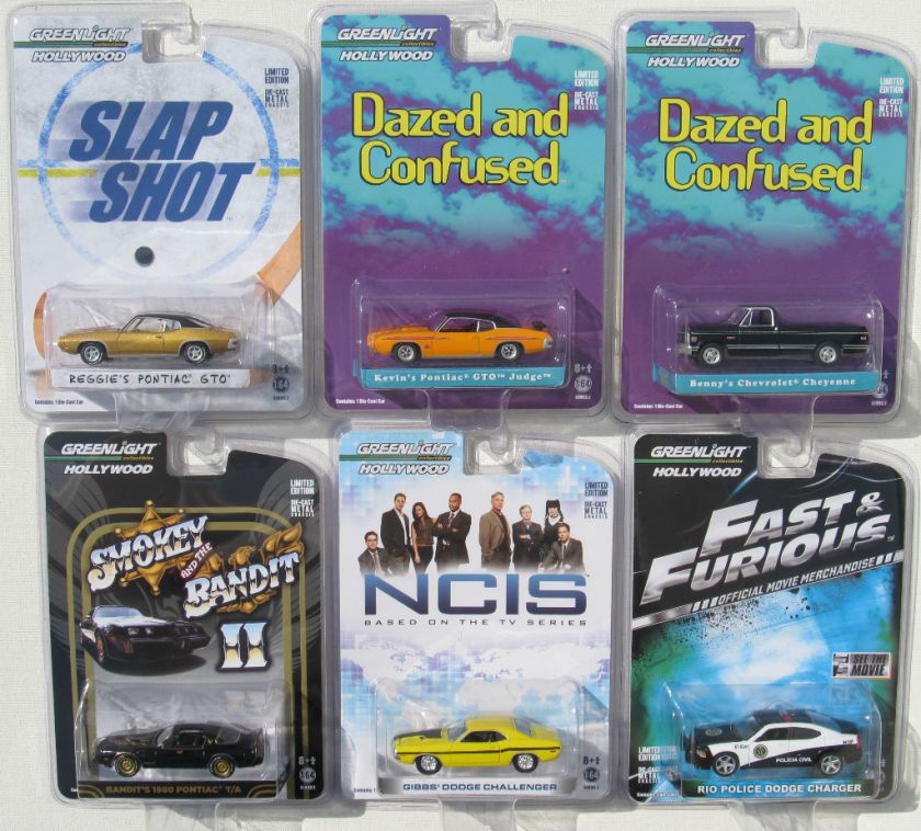   HOLLYWOOD S2 6 CAR SET BANDIT, FAST & THE FURIOUS, NCIS, SLAP SHOT