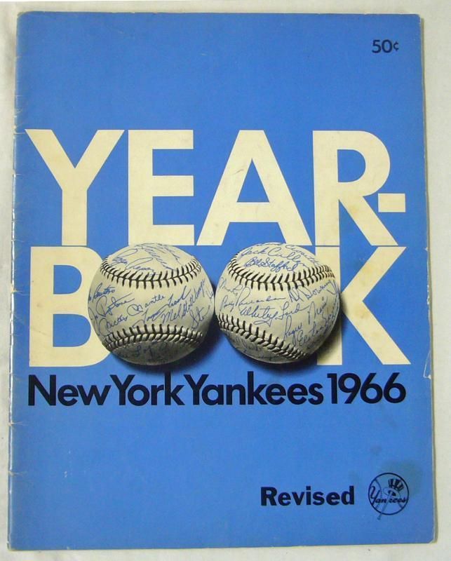 NEW YORK YANKEES AUTHENTIC OFFICIAL 1966 PROGRAM YEARBOOK  