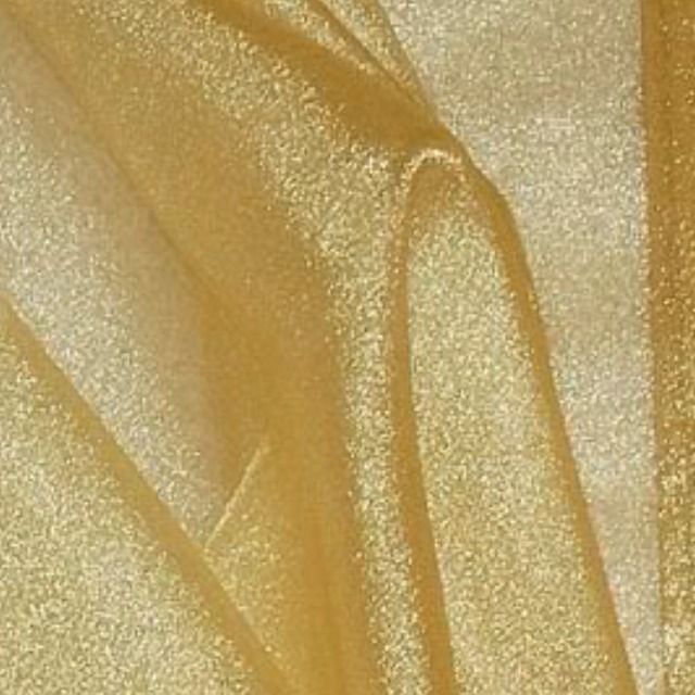 GOLD SPARKLE ORGANZA FABRIC 60 50 YDS  