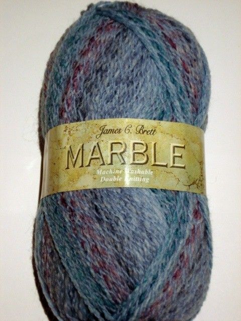 JAMES C BRETT MARBLE DK MACHINE WASHABLE WOOL YARN   100g BALL  