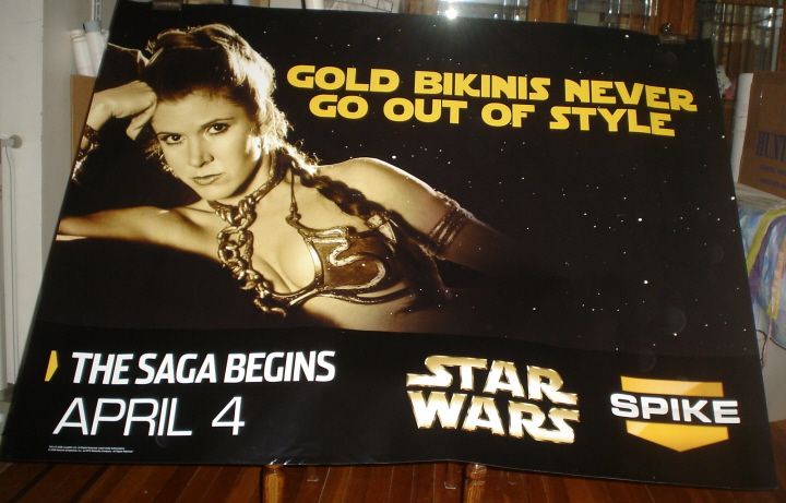 STAR WARS SPIKE TV 5FT POSTER Princess Leia Organa XXL  