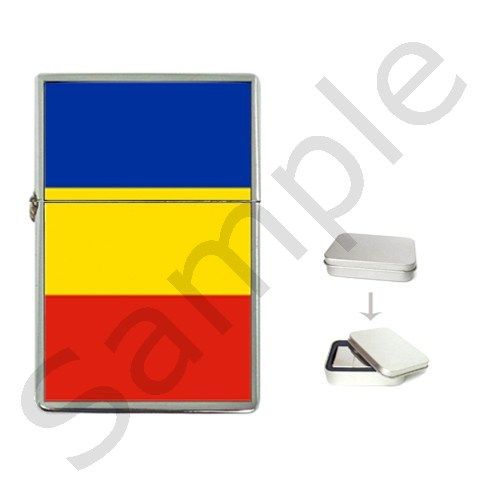 ROMANIA ROMANIAN FLAG FLIP TOP LIGHTER  