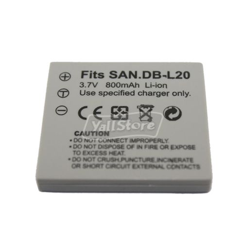 DB L20 BATTERY FOR SANYO Xacti E1 VPC C5  C6  CA8  CG65  