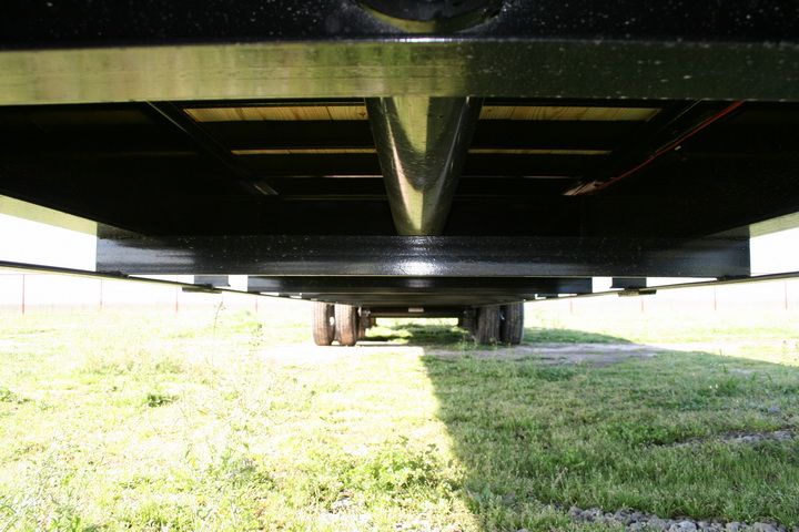 New 40 x 102 Heavy Duty Gooseneck Flatbed Trailer with 12K Axles 