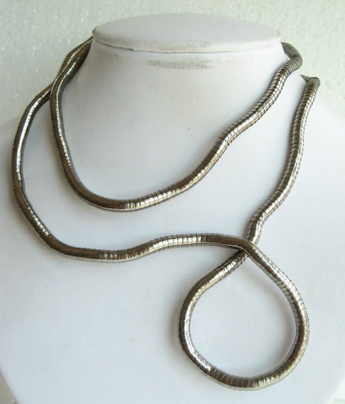 5MM DIY BENDABLE DARK SILVER SNAKE NECKLACE BRACELET 672C  