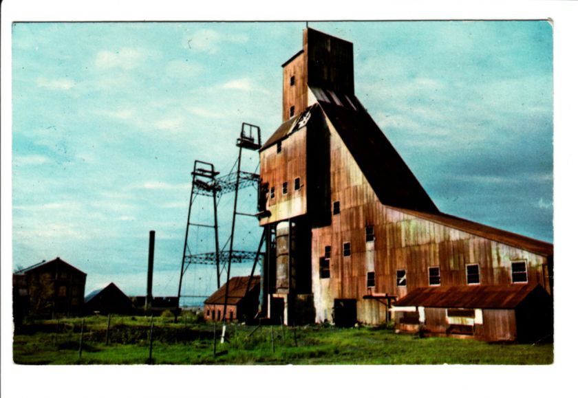 Quincy Mine #2 Shaft Hancock Michigan MI Old Postcard Vintage Copper 