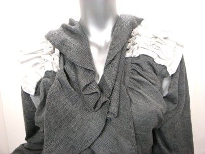 SACAI Silk/Cashmere Gray Cardi Shown at Barneys NY NWT  