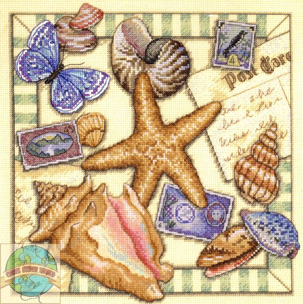 Cross Stitch Kit ~ Shell Collection Beach Seashells  