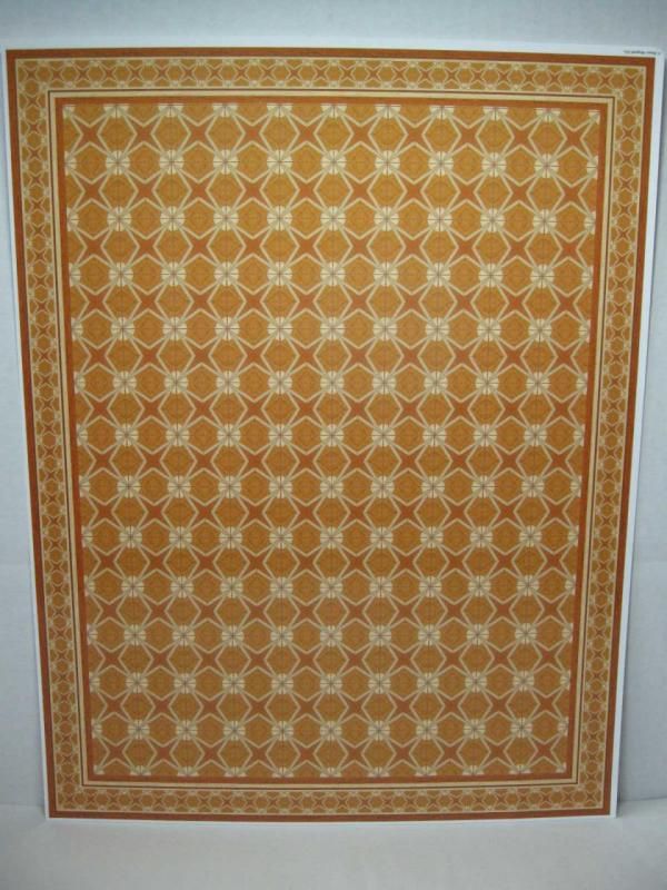 Dollhouse Miniature Faux Parquet Flooring 34480F  