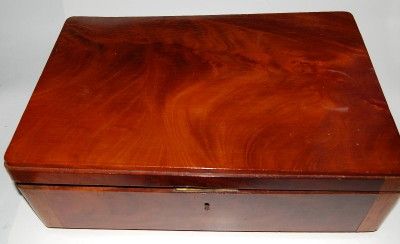 Antique Cherrywood Cedar Lined Humidor / Cigarette Chest Handmade 