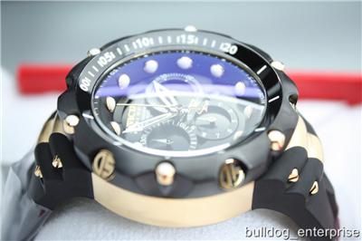 Men Invicta 1521 Reserve Venom Generation II 2 Black Chronograph Swiss 