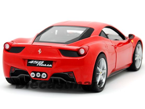 HOTWHEELS ELITE 118 FERRARI 458 ITALIA DIECAST RED  