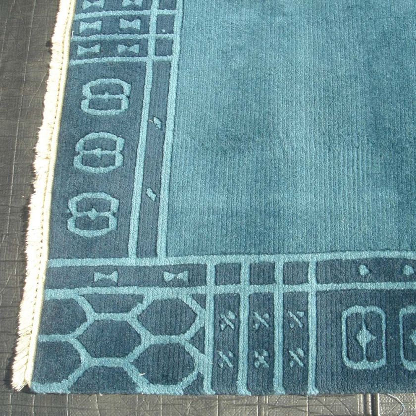 4ft x 5ft Modern Hand Woven Wool Nepal Rug  