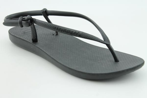 Havaianas Slim Slingback Womens SZ 11 Black Shoes  