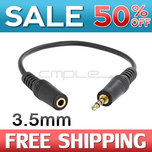 inch 3.5mm Male to Female Audio Extension Cable Headphone New  