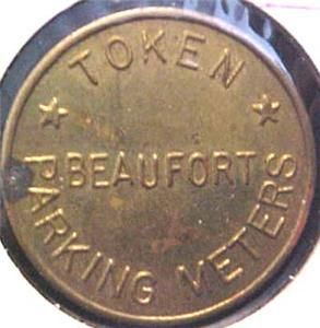 BEAUFORT SOUTH CAROLINA DOWNTOWN PARKING TOKEN 7206  