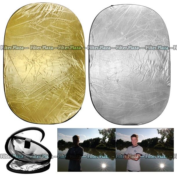 40 X 60 2in1 collapsible reflector disc oval 100x150  