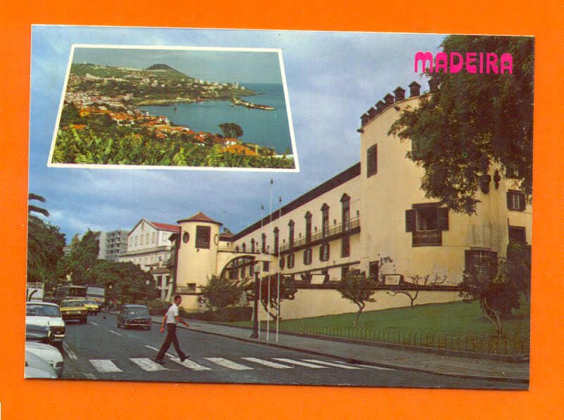 POSTCARD PORTUGAL MADEIRA FUNCHAL & CAR MINI & BUS 70s  