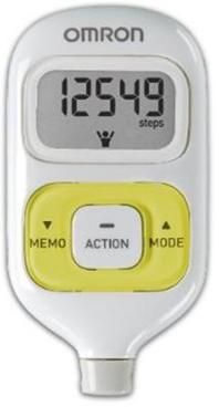 OMRON HJ 203 YL Yellow Pedometer w/ Activity Tracker  