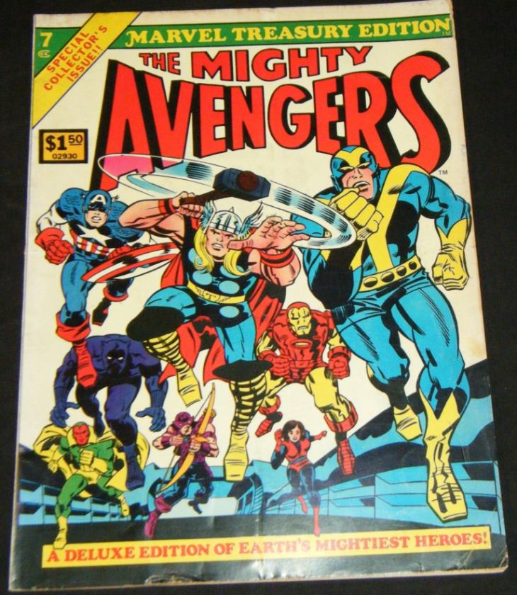 MIGHTY AVENGERS Marvel Treasury Special #7   Stan Lee, Roy Thomas 