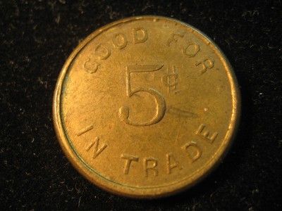   Son (Saloon) 1912, 1831 Larimer St Denver, Colorado Trade Token  