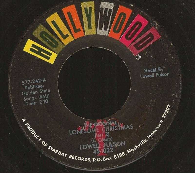 LOWELL FULSON LONESOME CHRISTMAS PART 1 & 2 45 ORIGINAL  