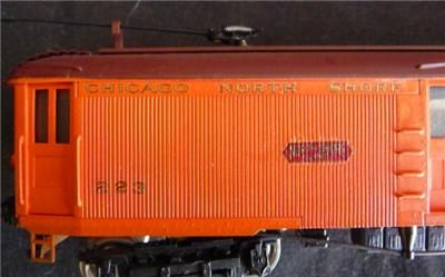 CHICAGO NORTH SHORE & MILWAUKEE RAILROAD HO 223 INTERURBAN BOXCAR 