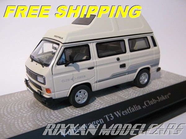 VW VOLKSWAGEN T3B WESTFALIA CLUBJOKER HIGH ROOF WHITE 1/43 PREMIUM 