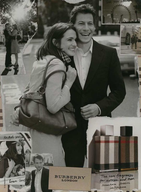 Rachel Weisz & Ioan Gruffudd Burberry Ad, clipping  