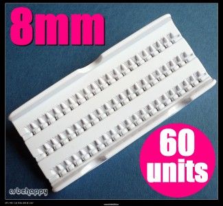 60 x Individual Flare FALSE EYELASHES EXTENSION *8mm* B  