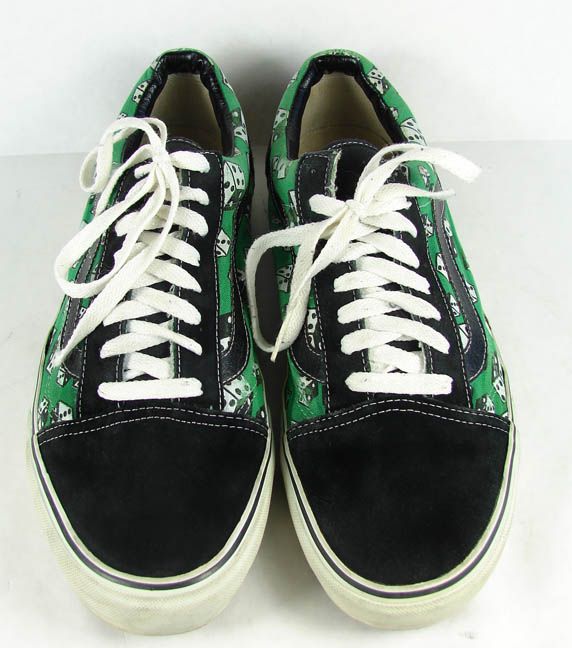 OLD SCHOOL VANS GREEN w/ DICE SIZE 13 LAS VEGAS TATTOO CULTURE SHOES 